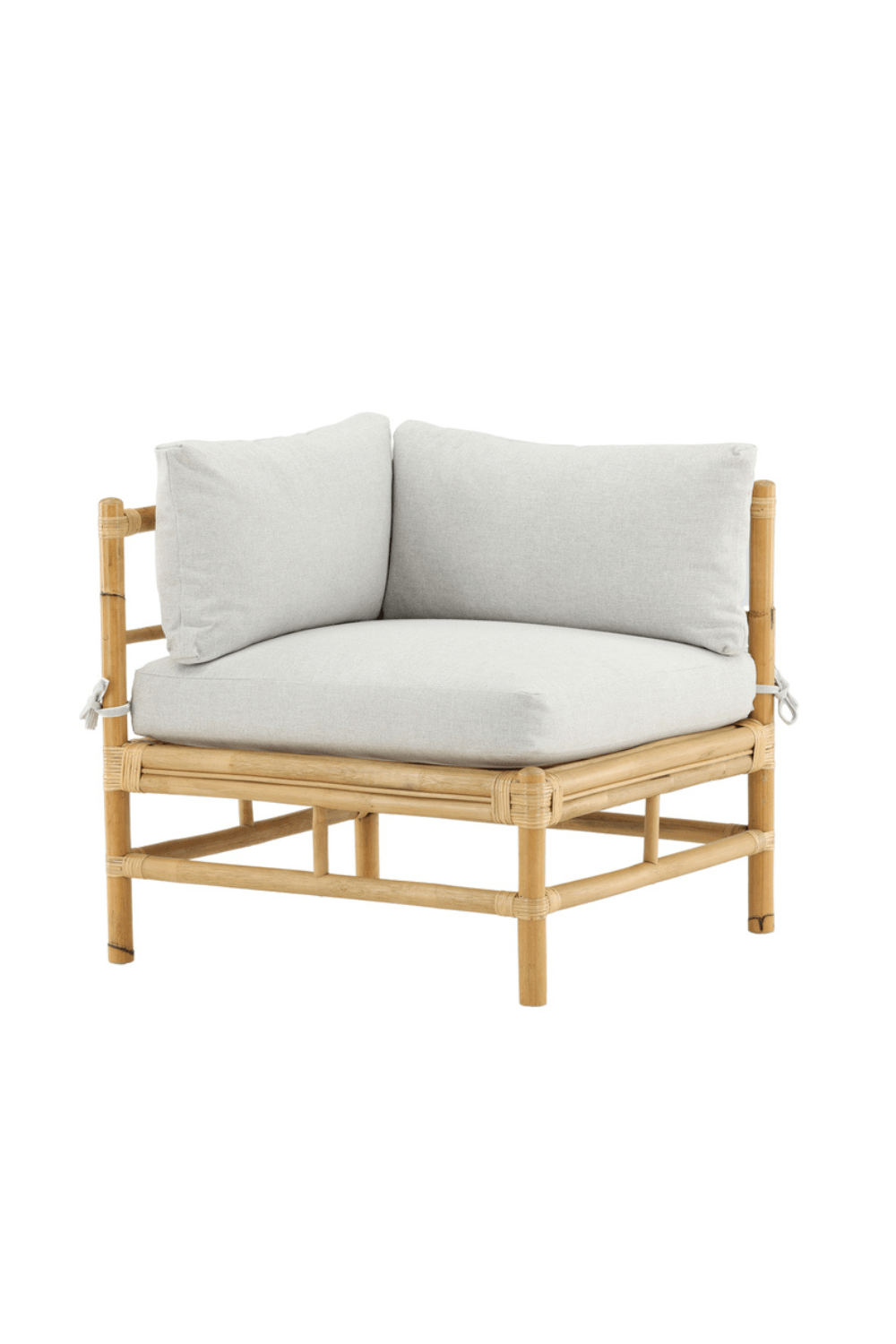 Cane sofa module corner Nature