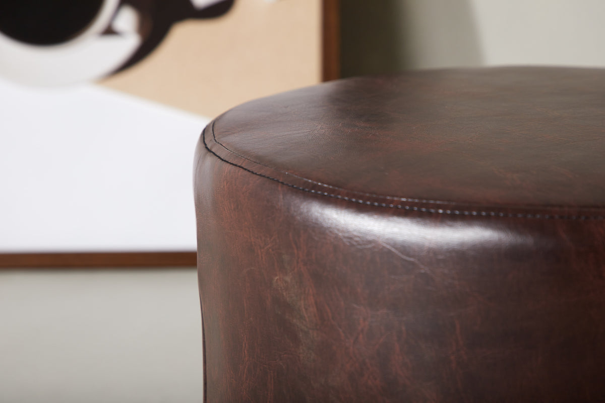 Eastport Pouf Brown
