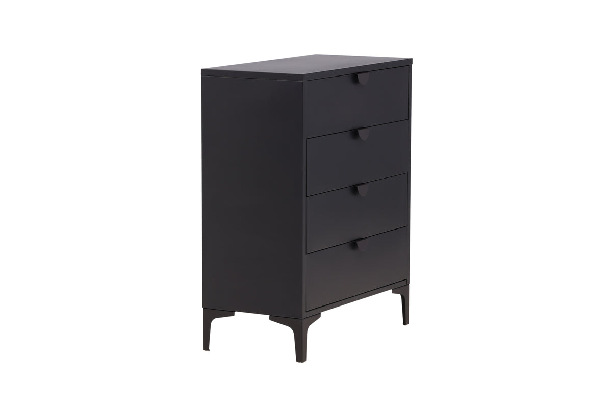 Piring Byrå Svart 40 x 78 x 98