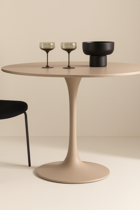 Glade Round Dining Table Beige