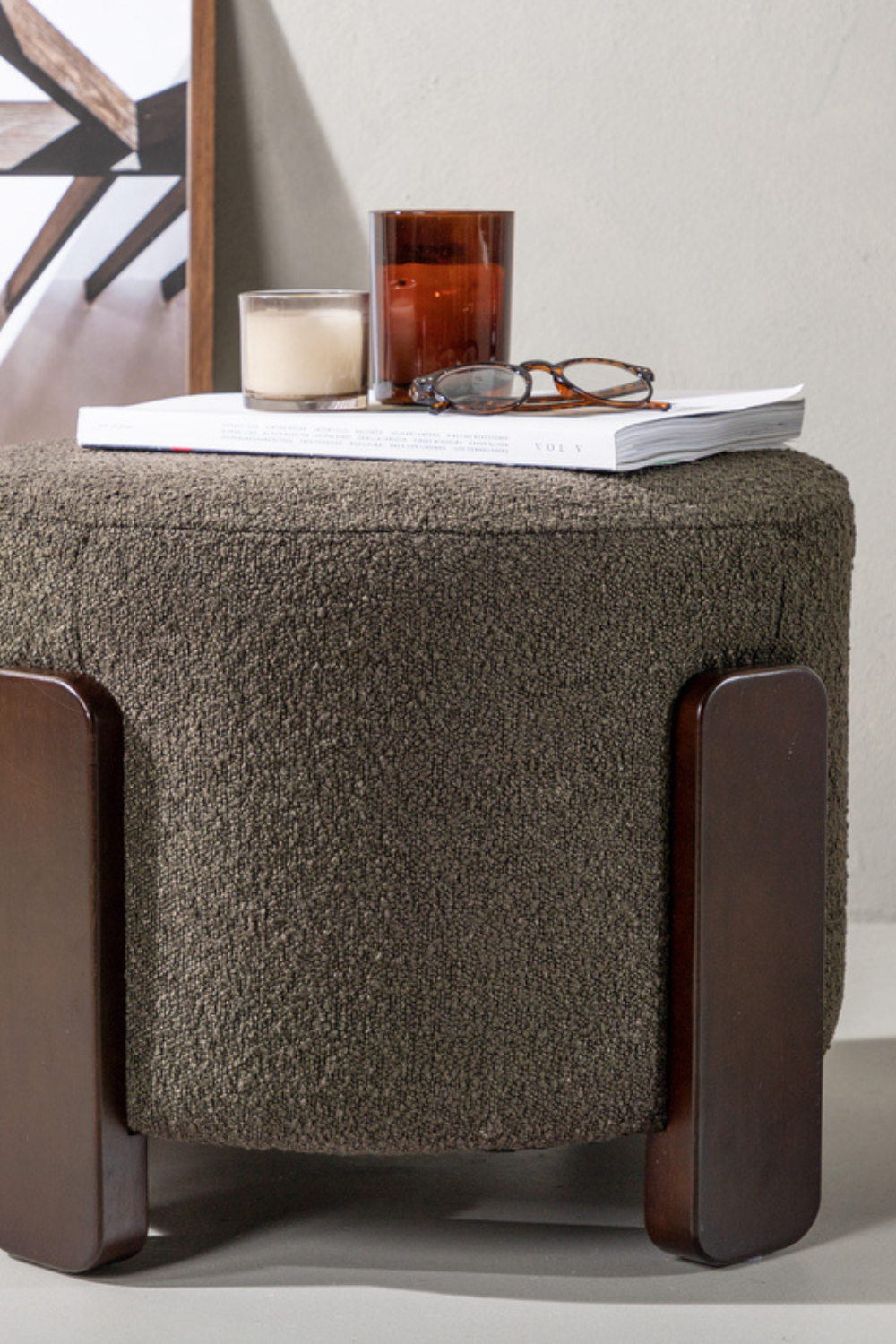 Coffey Pouf Dark Grey