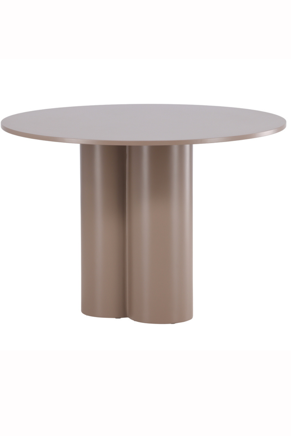 Olivia Round Dining Table Dark Brown