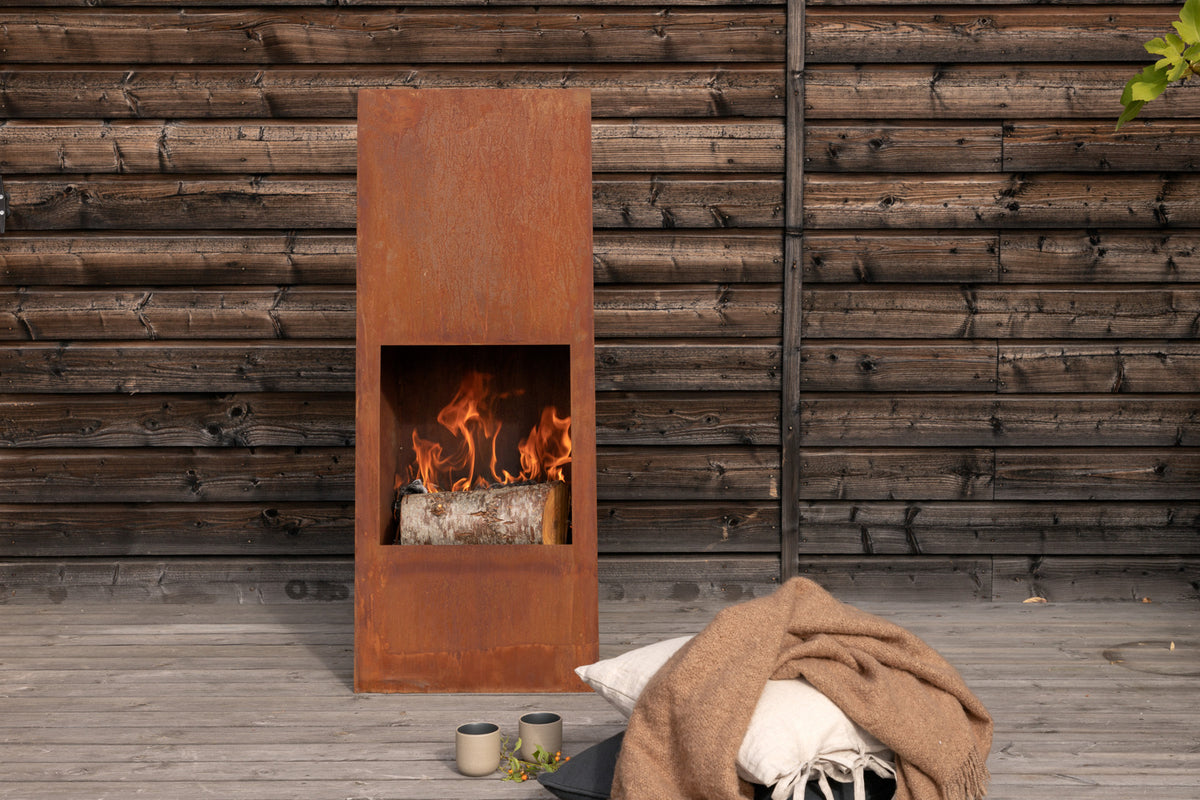 Bastian Eldkorg Kvadratisk Rusty Orange