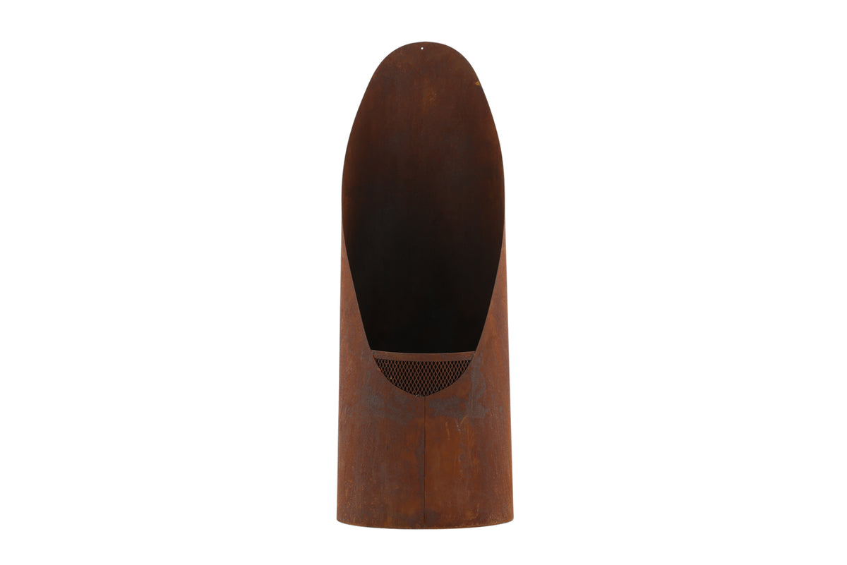 Bastian Eldkorg Rund Rusty Orange