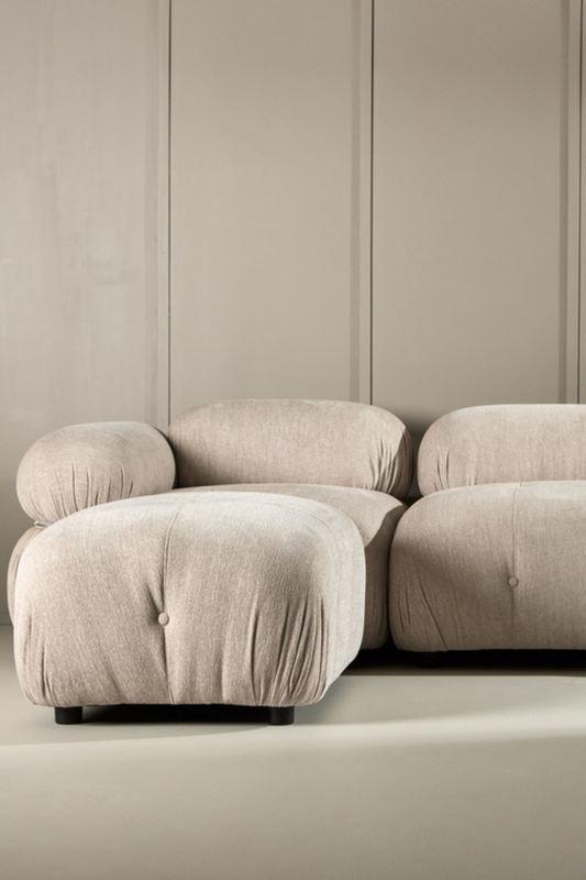 Mika 3-sits Soffa Beige med Divan