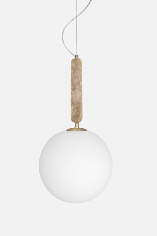 Förhandsboka Torrano Pendellampa Travertin 30 cm