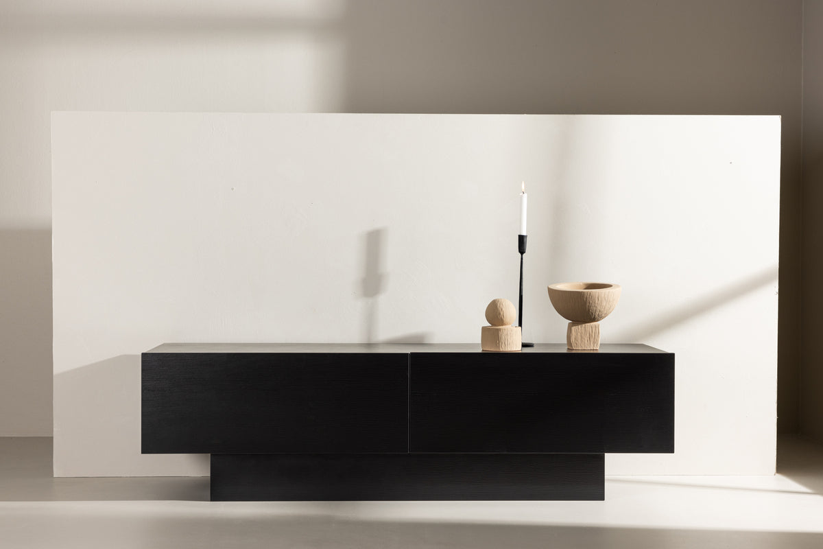 Cuenca TV stand Black 47 x 160 x 45