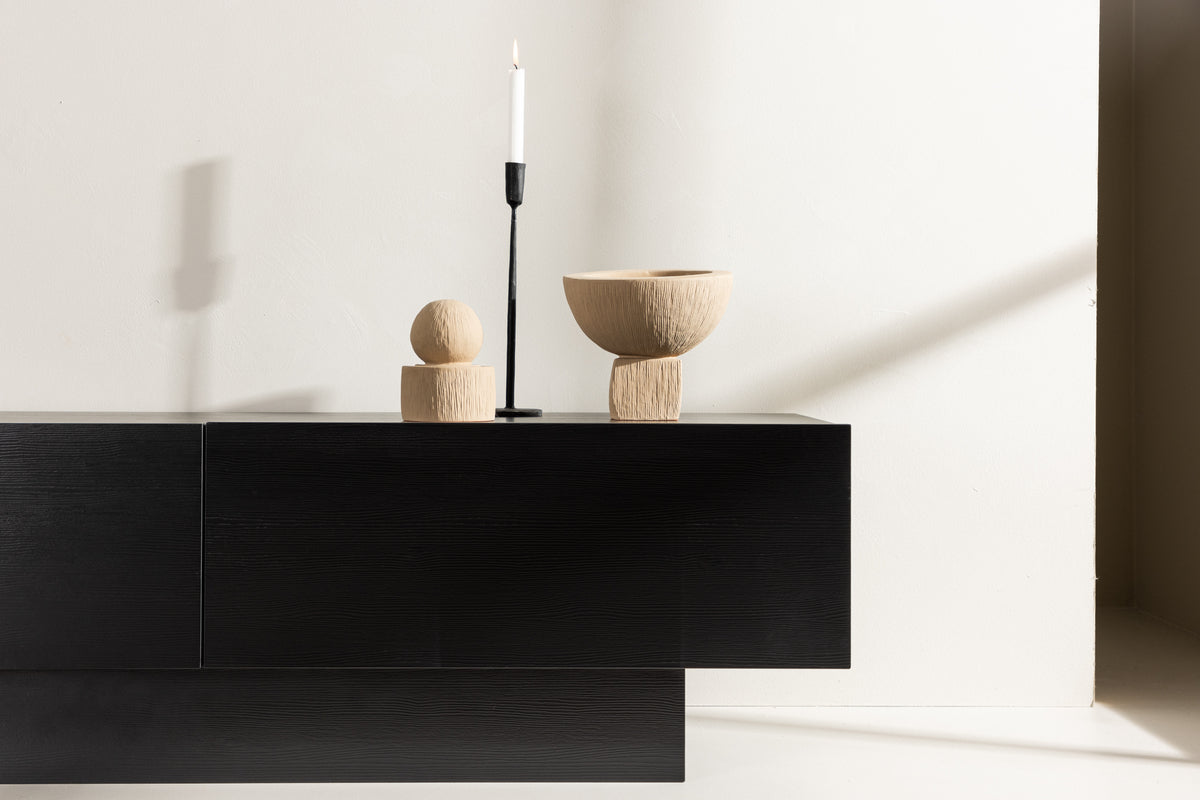 Cuenca TV stand Black 47 x 160 x 45