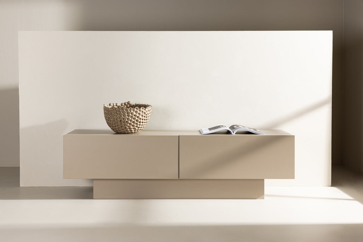 Cuenca TV stand Beige 47 x 160 x 45