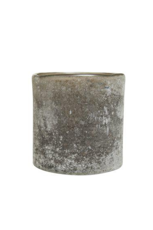 Bungenäs Ljuslykta 8x8 cm Brun Frostad