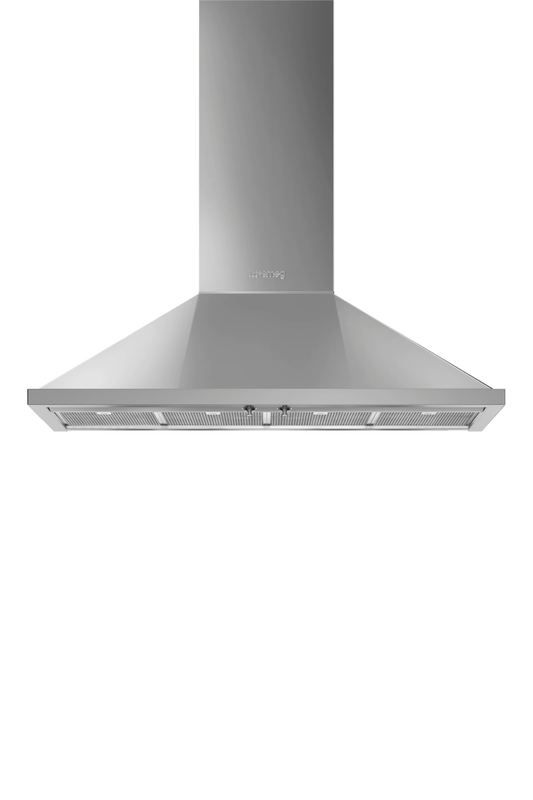 Väggmonterad köksfläkt 120 cm | Rostfritt stål