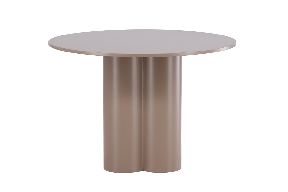 Olivia Round Dining Table Dark Brown