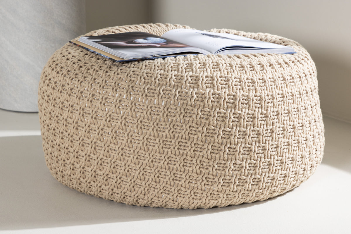 Sam Pouf Beige Large