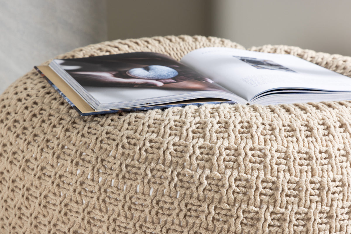 Sam Pouf Beige Large