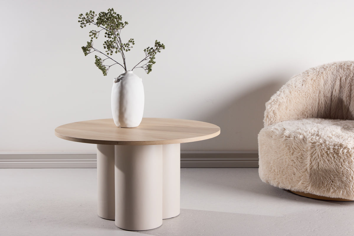 Olivia Coffee Table White Plastered