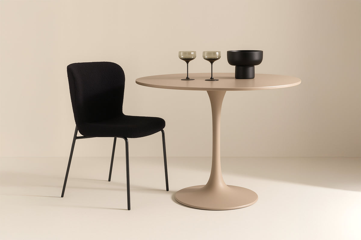 Pre-order Glade Round Dining Table Beige