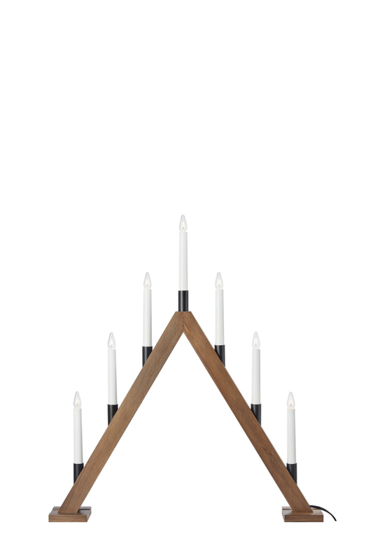 Ember Adventsljusstake Mörkbrun 64 cm