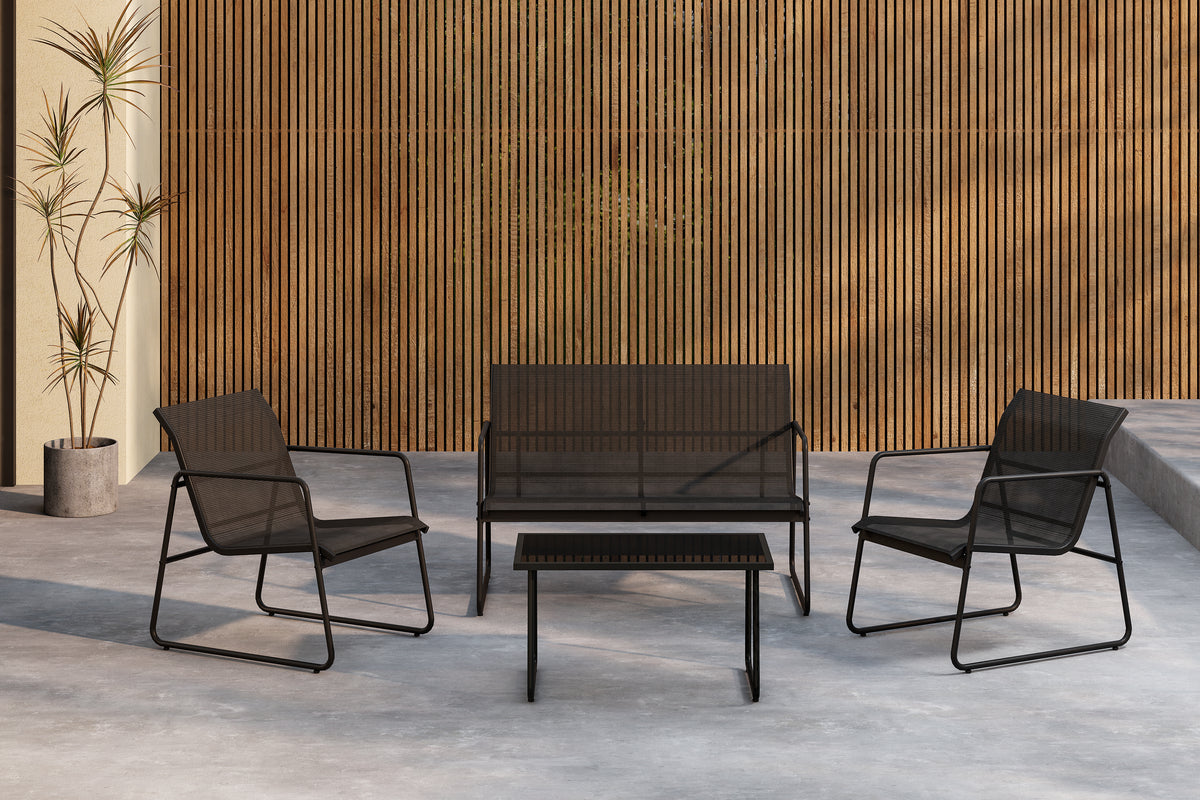 Scopello Sofa Set Black