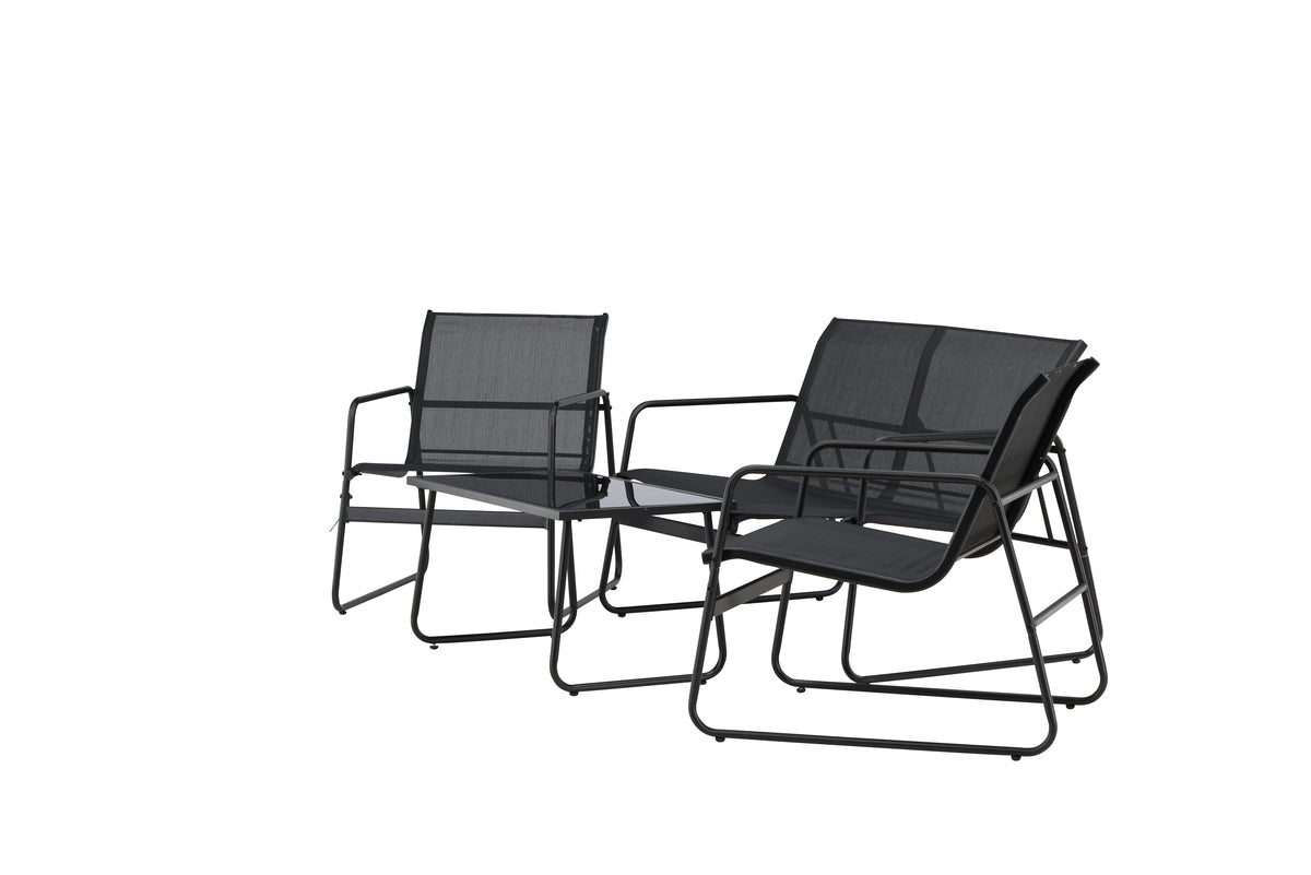 Scopello Sofa Set Black
