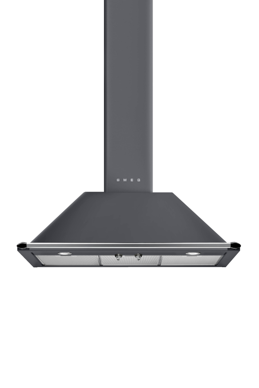 Väggmonterad köksfläkt 90 cm | Slate Grey