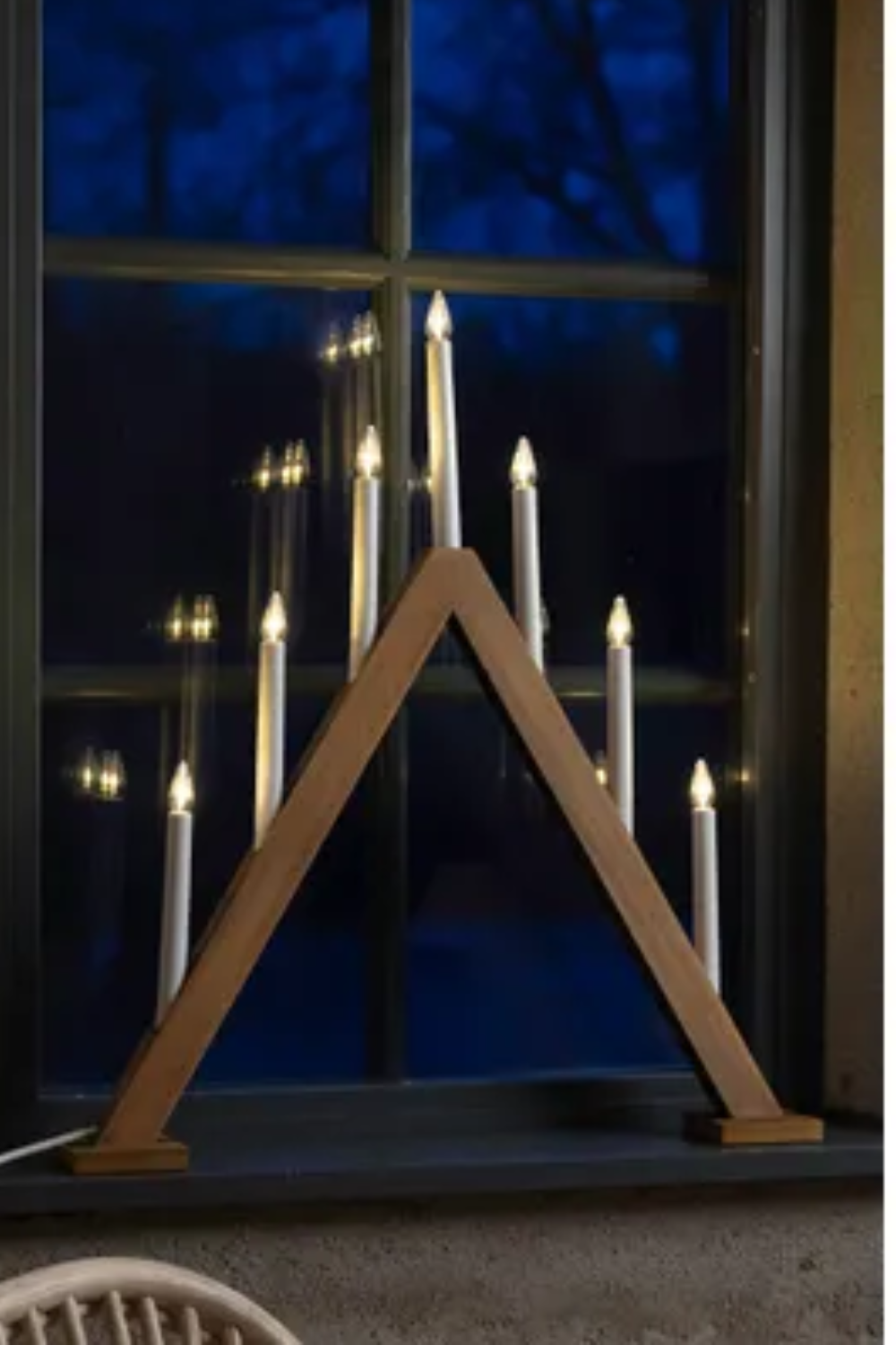 Ariele Adventljusstake Ljusbrun 54 cm