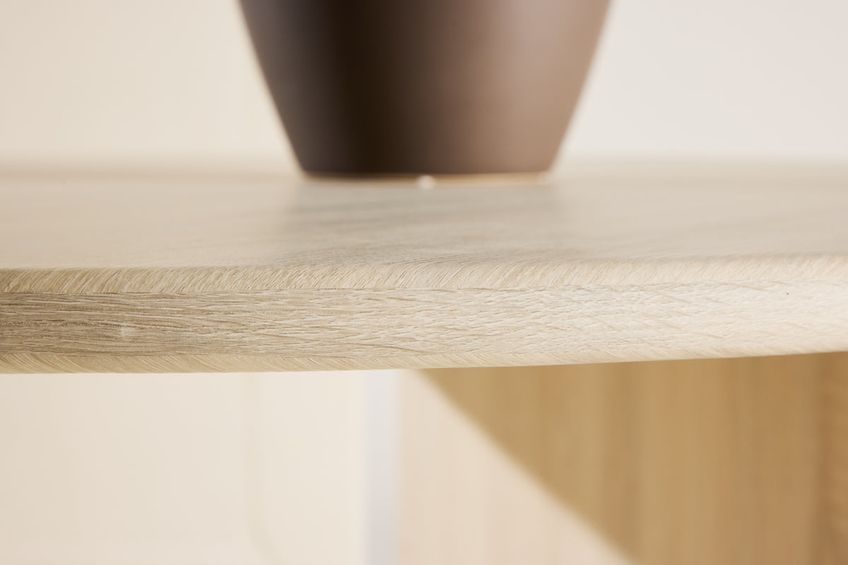 Björholmen Pyöreä ruokapöytä Ø120 Valkoinen rapattu