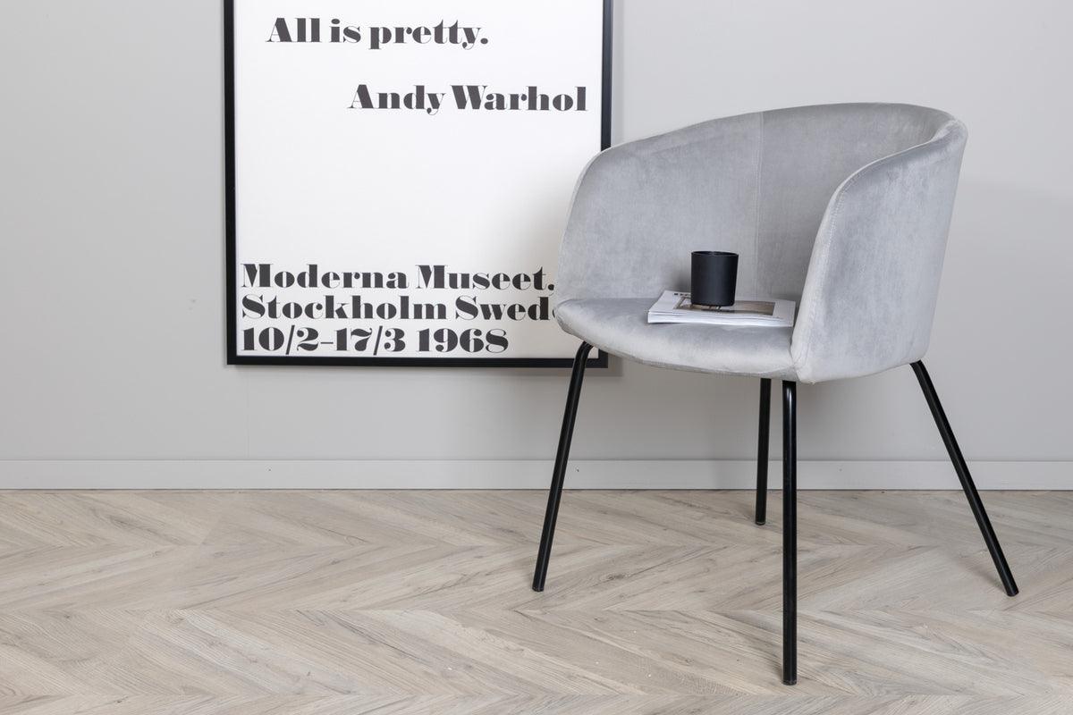 Sillas de comedor Berit Gris