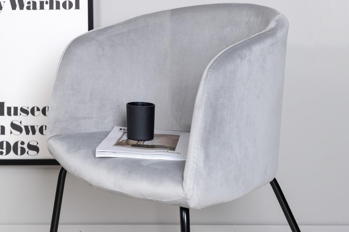 Sillas de comedor Berit Gris