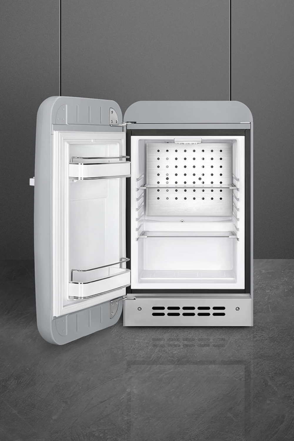 SMEG Minikylskåp | Silver 72,5x40x50cm