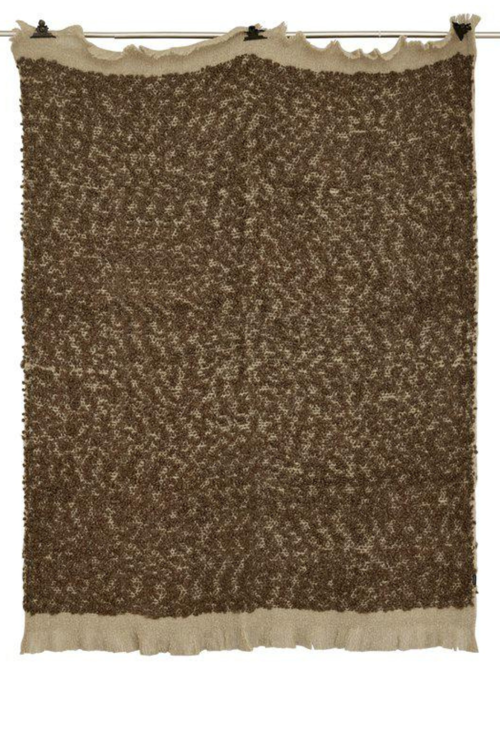 Jetée en mohair bouclé 125x150 cm