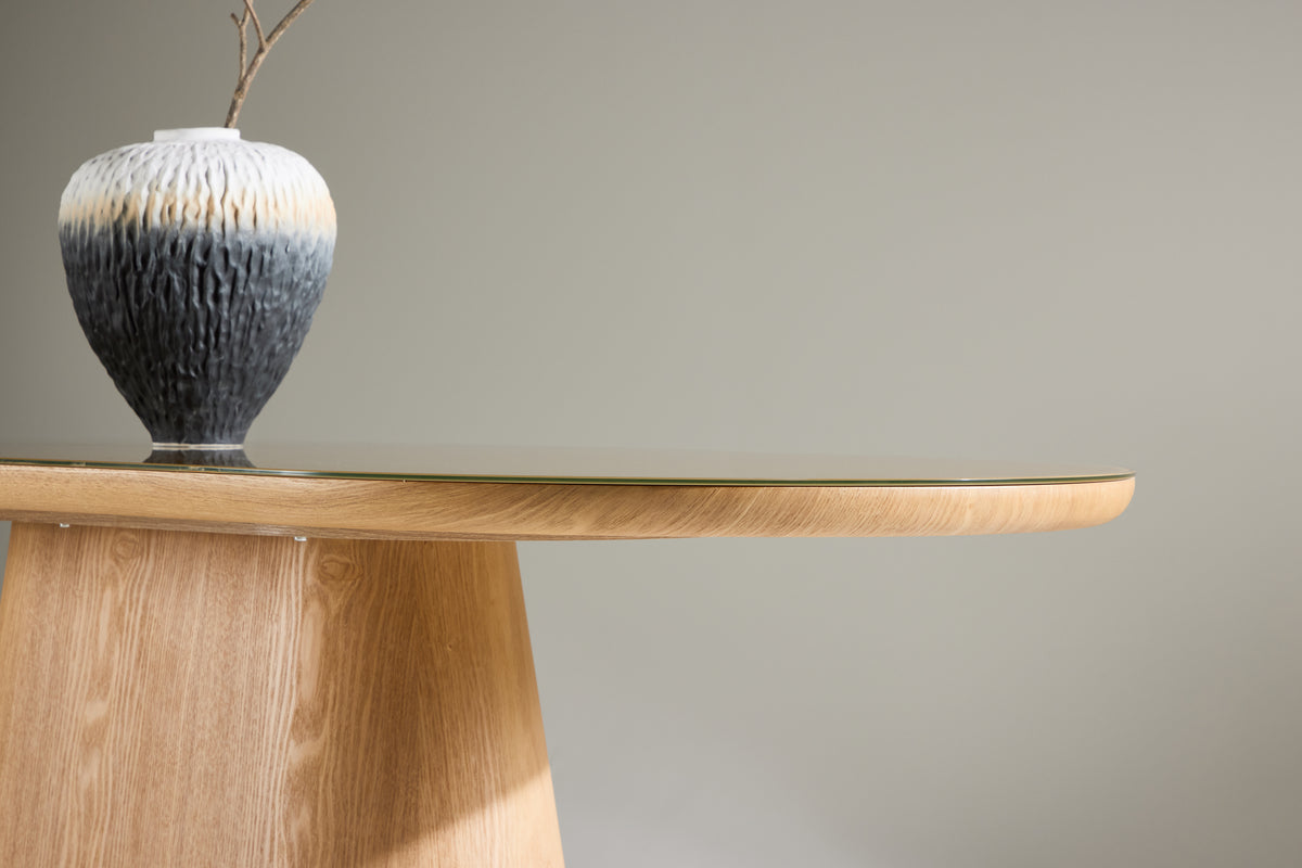 Förhandsboka Castor Ovala Matbord 200 X 90 Natur