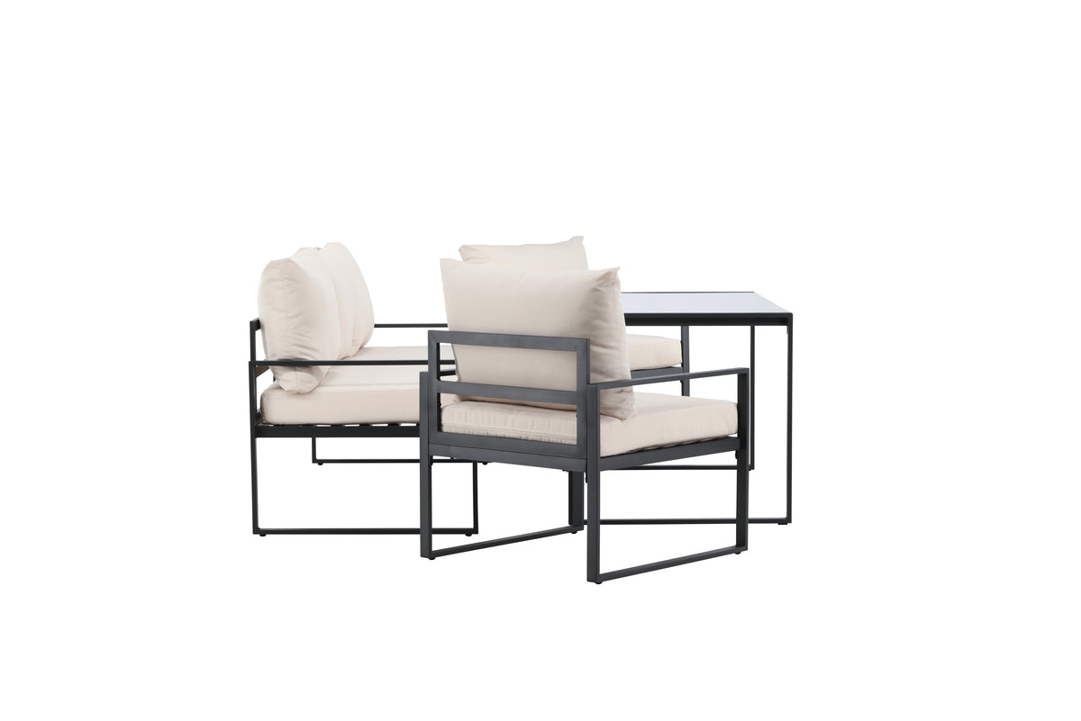 Catania Sofagruppe Sort Beige