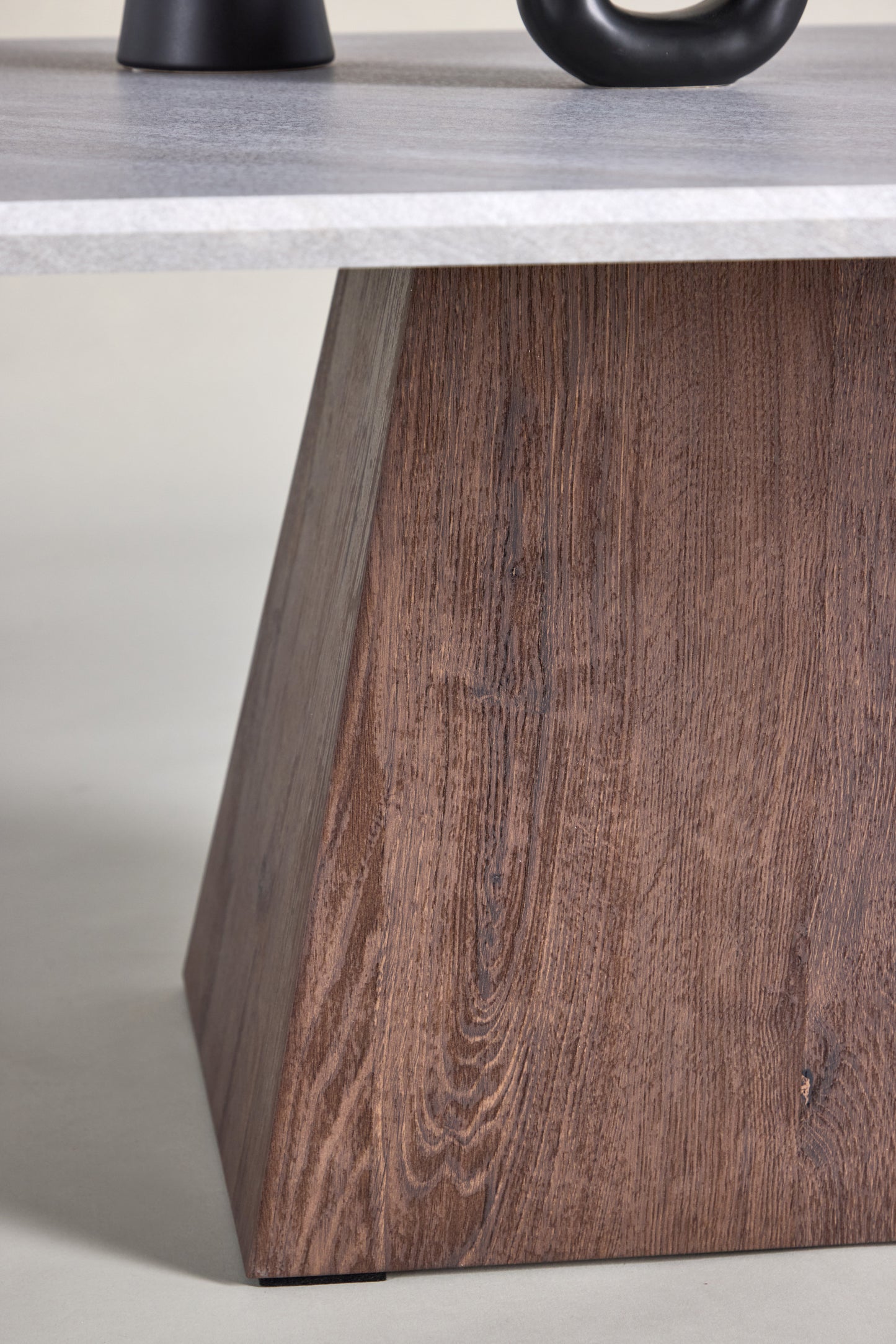 Cael Soffbord 80x80x45 cm - MDF 3D Papper Mocca / Stonelook