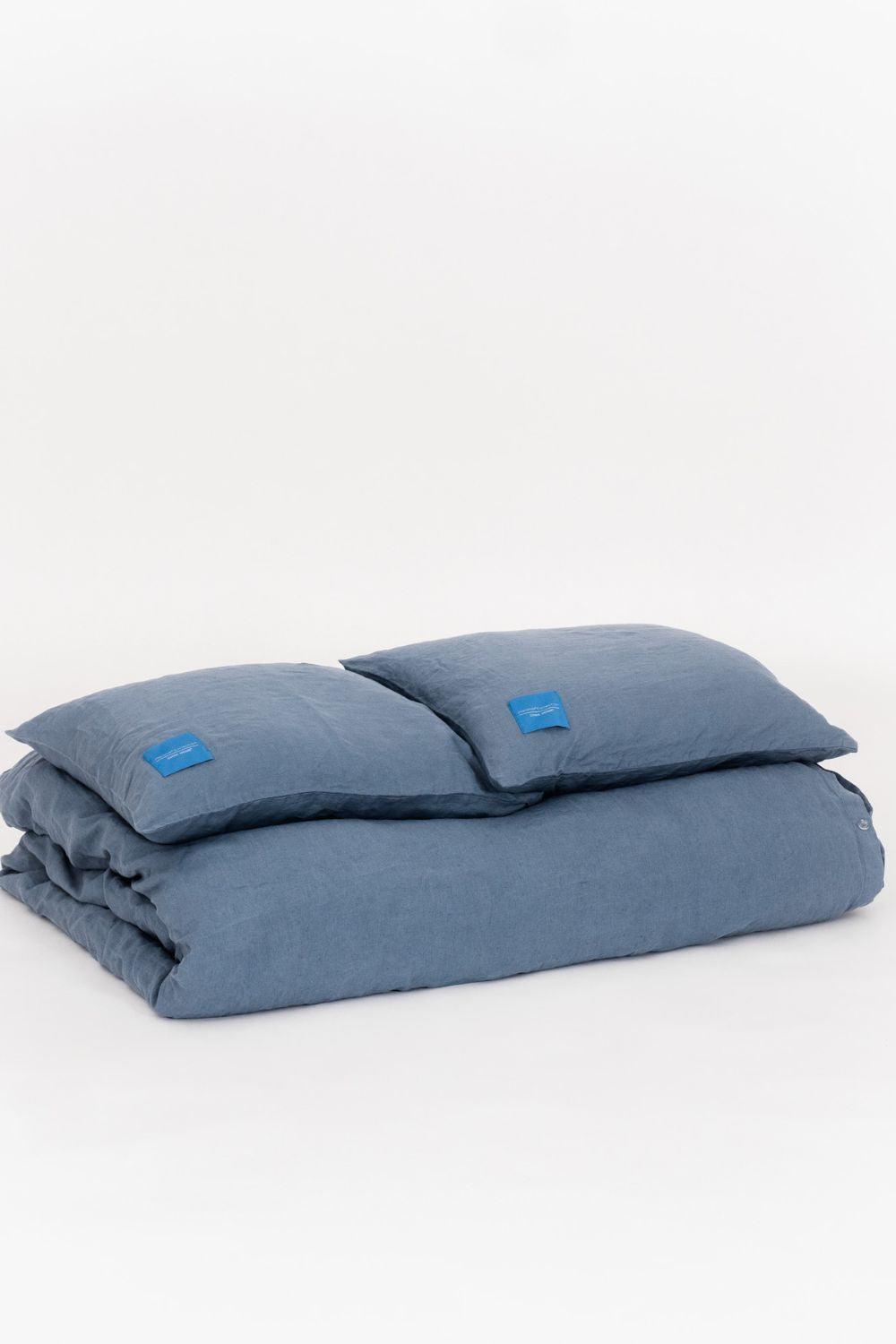 Linen bedding - Japandi Blue