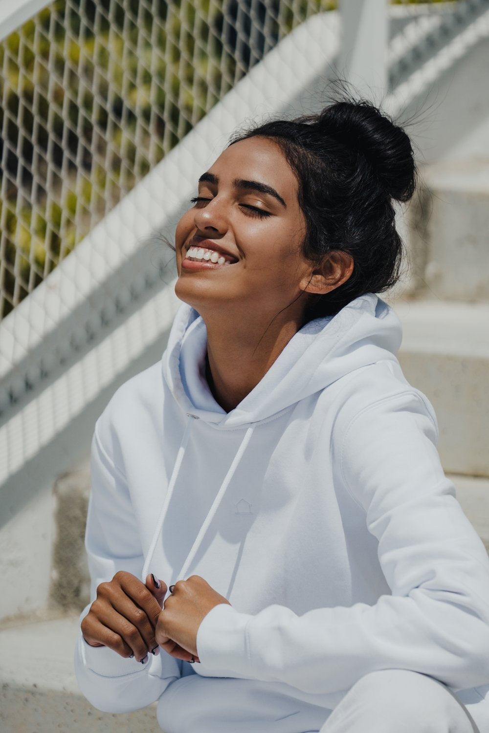 Furīdamu Hoodie Unisex Blanc