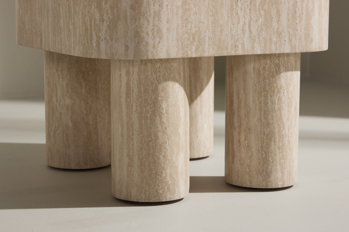 Klirou Sidobord 40 X 40 Beige