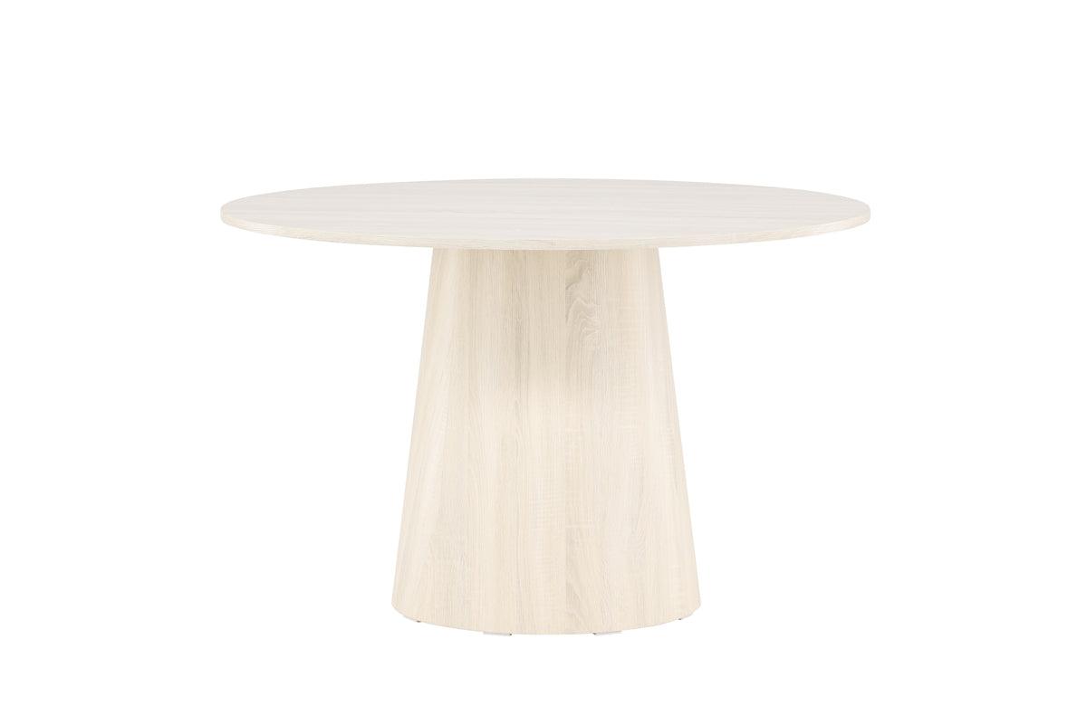 Lanzo Dining Table Φ120 White Polished