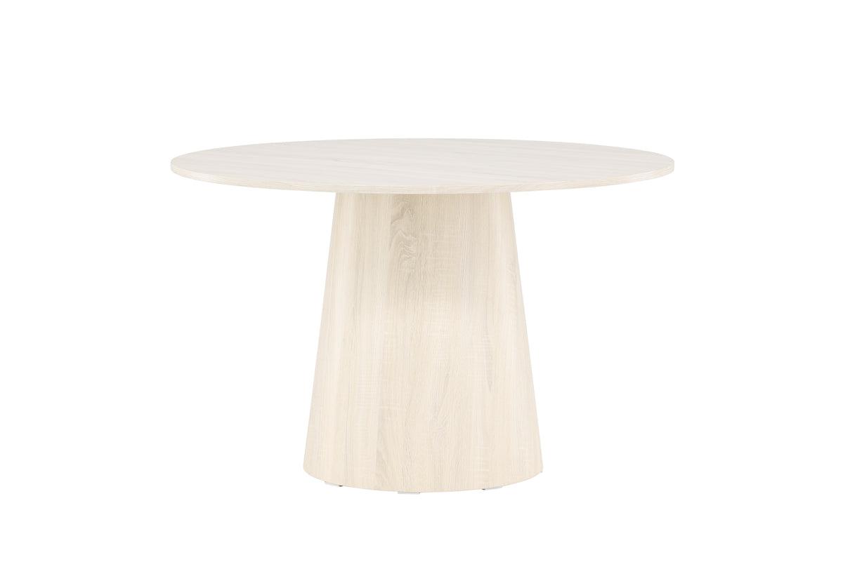 Lanzo Dining Table Φ120 White Polished