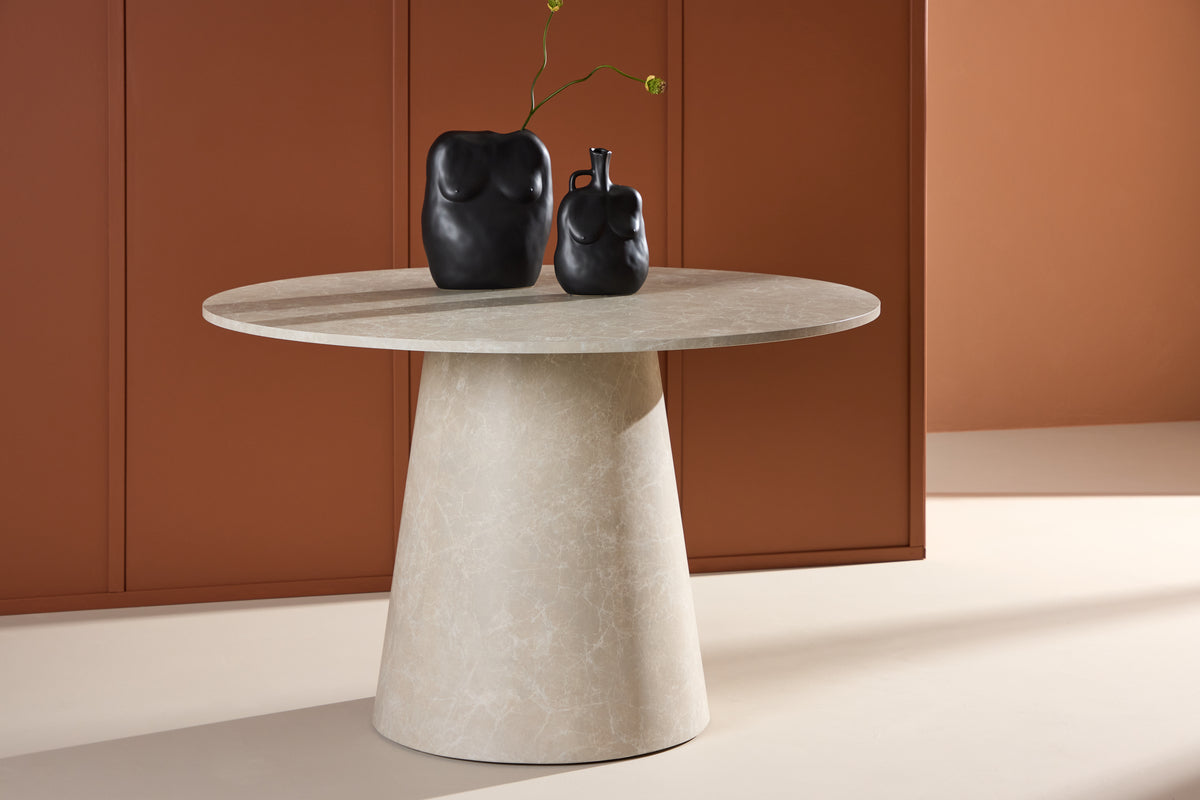 Forudbestil Lanzo Rundt Spisebord Beige