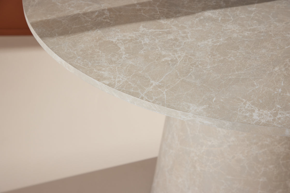 Forudbestil Lanzo Rundt Spisebord Beige