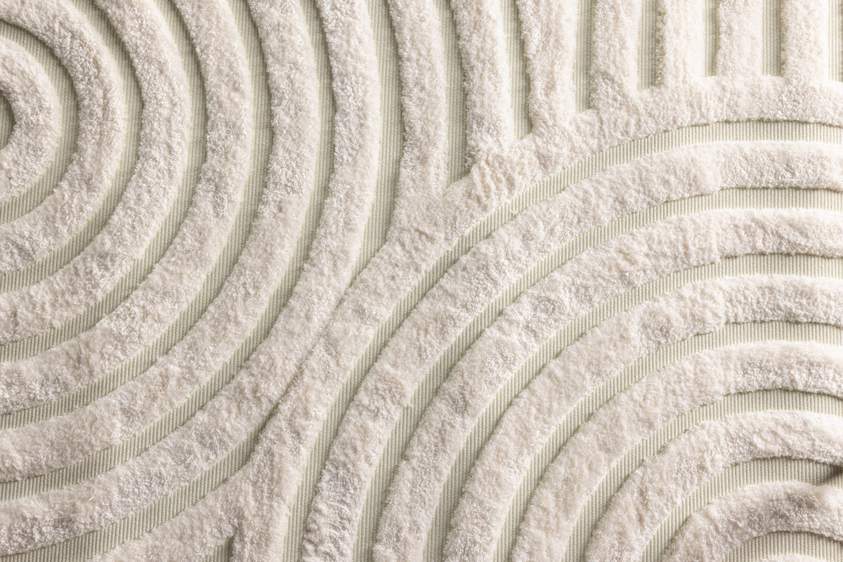 Alfombra rectangular Nikita Blanca