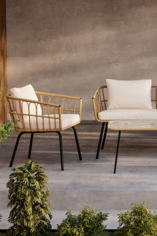 Ortiga Lounge Set Natur