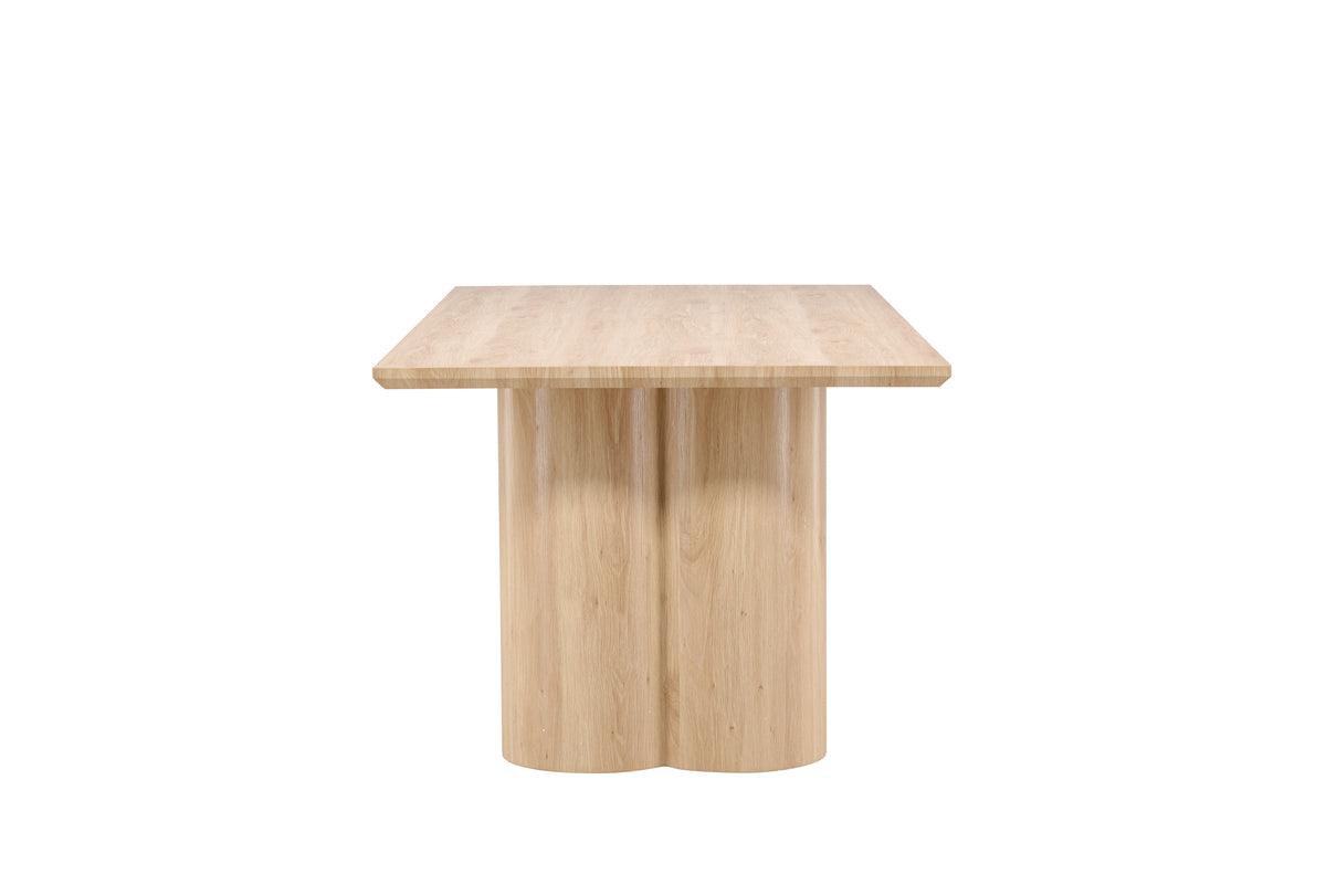 Mesa de Comedor Rectangular Olivia 210*100*76.5 Blanco Enyesado
