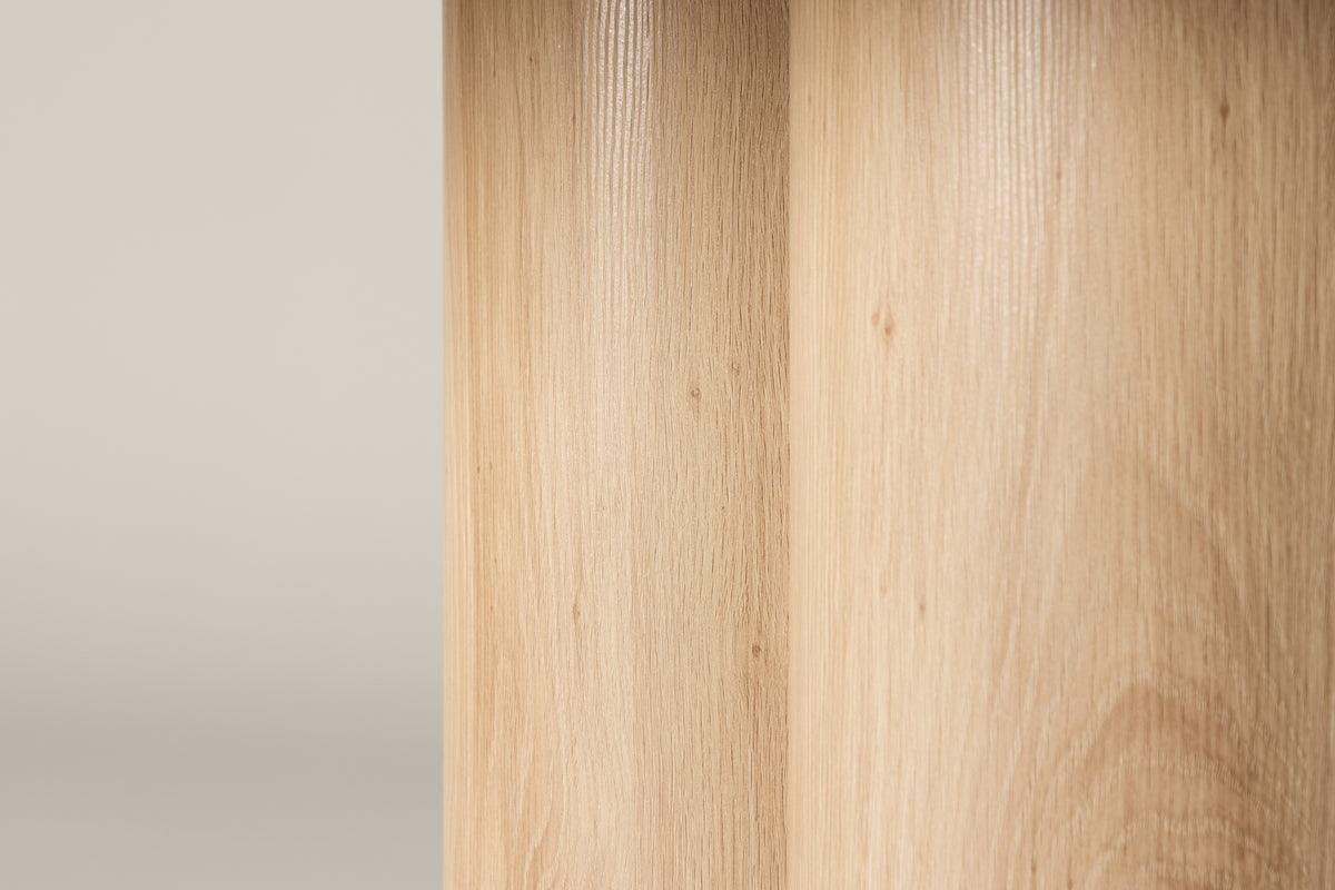 Mesa de Comedor Rectangular Olivia 210*100*76.5 Blanco Enyesado