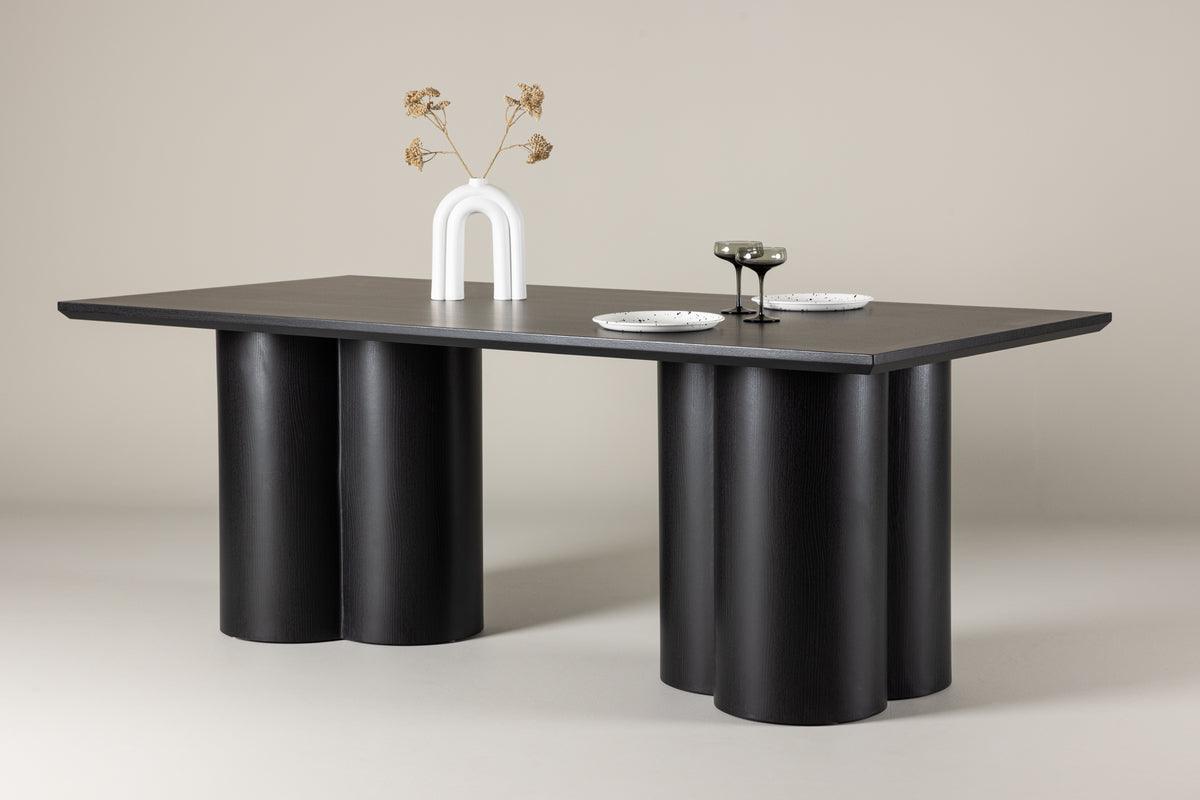 Mesa de Comedor Rectangular Olivia 210*100*76.5 Negro