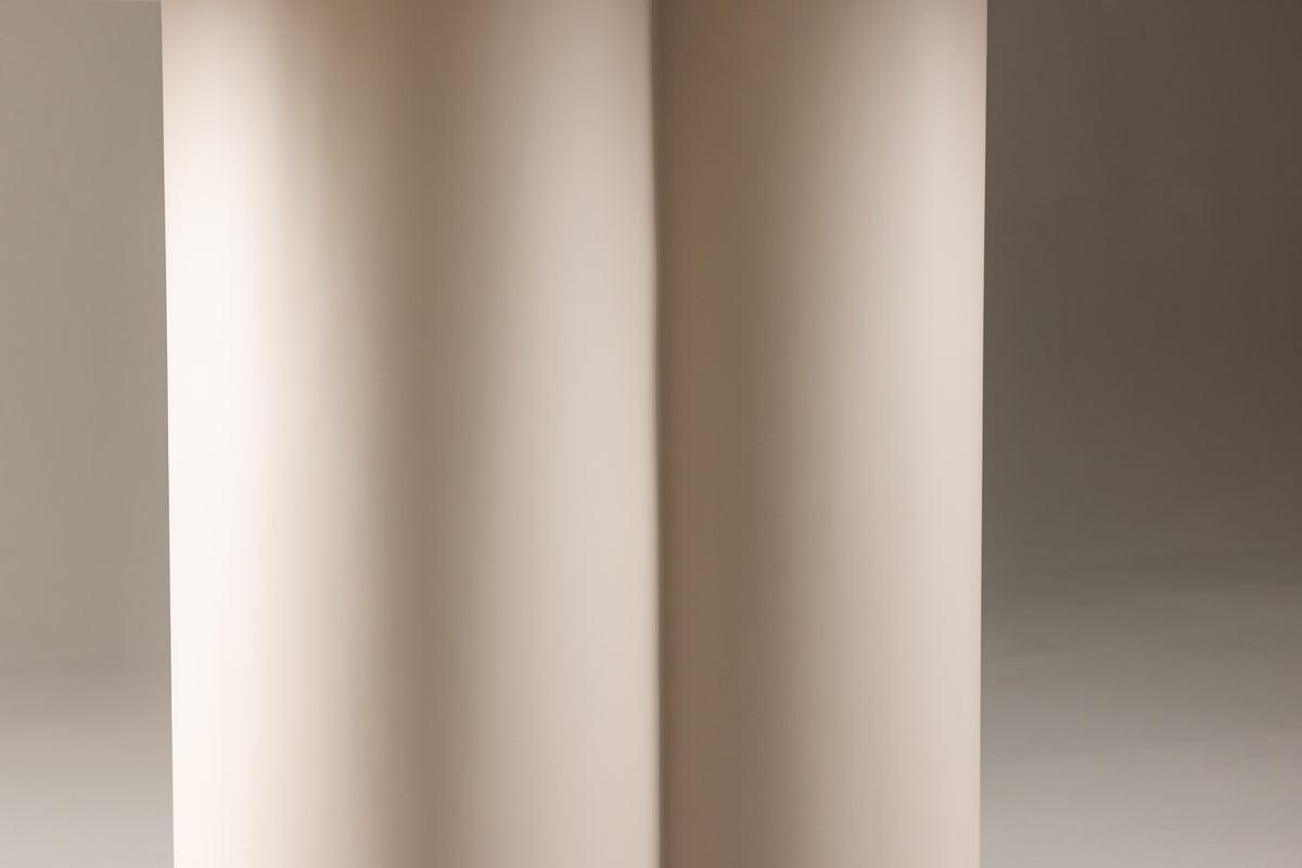 Esivaraus Olivia ruokapöytä pyöreä beige