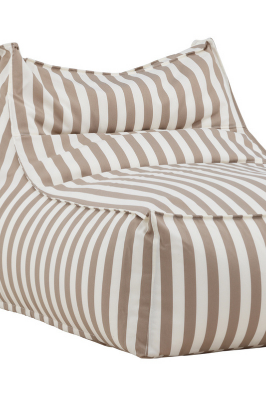 Redang Loungesessel Weiß Beige Gestreift