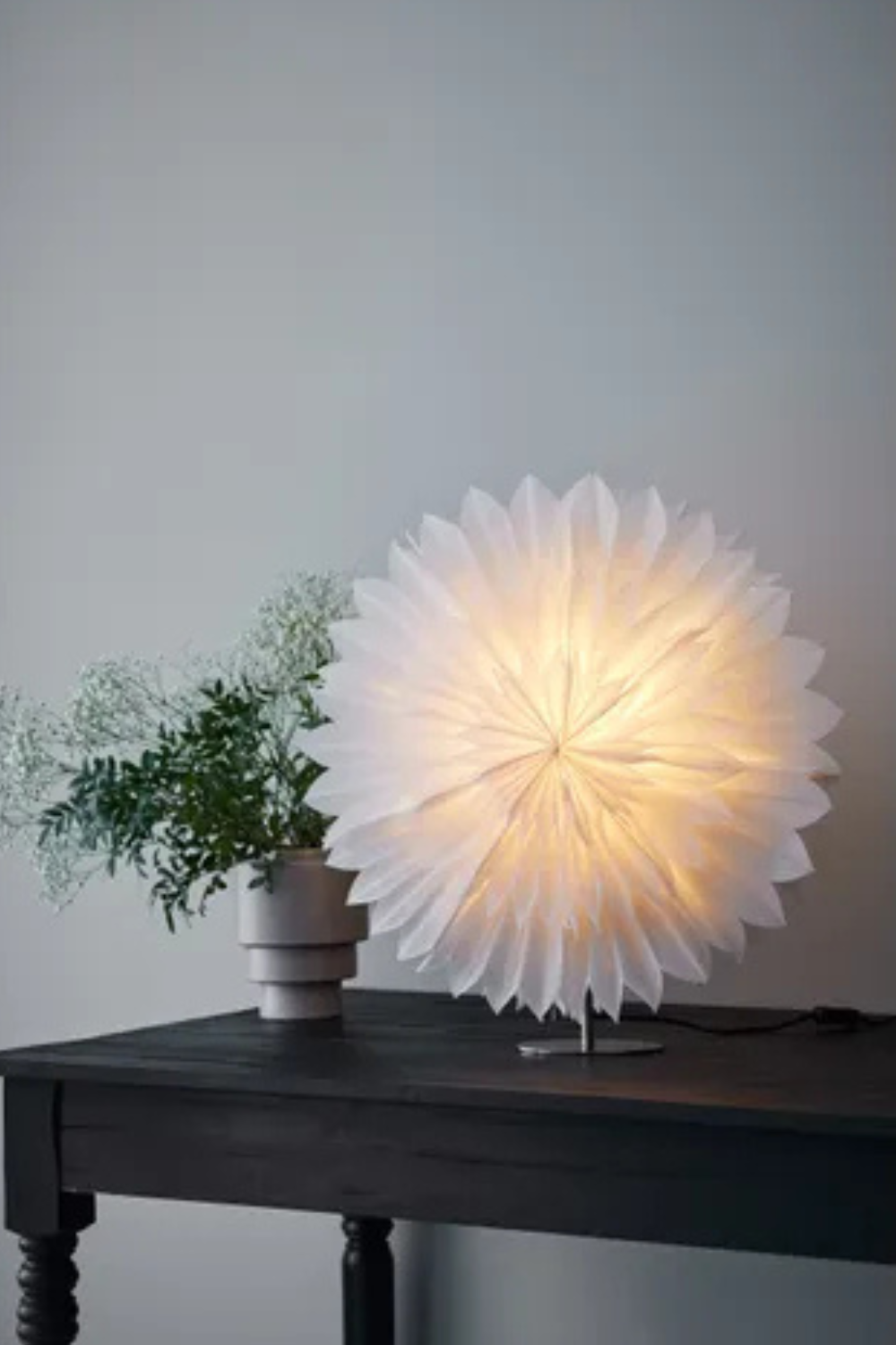 Solina Bordsstjärna Vit 60 cm