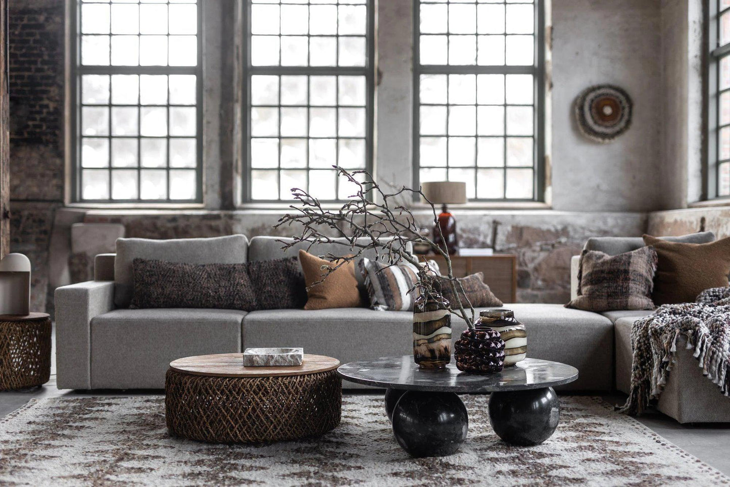 Sphira Coffee Table 100x100x33 cm Black