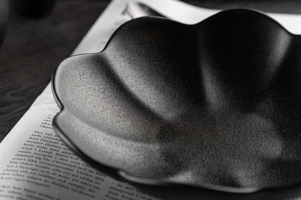 Assiettes Wabi Sabi 21, paquet de 4, noir